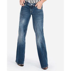 Express Low Rise Original Super Wide Leg Jeans 4L